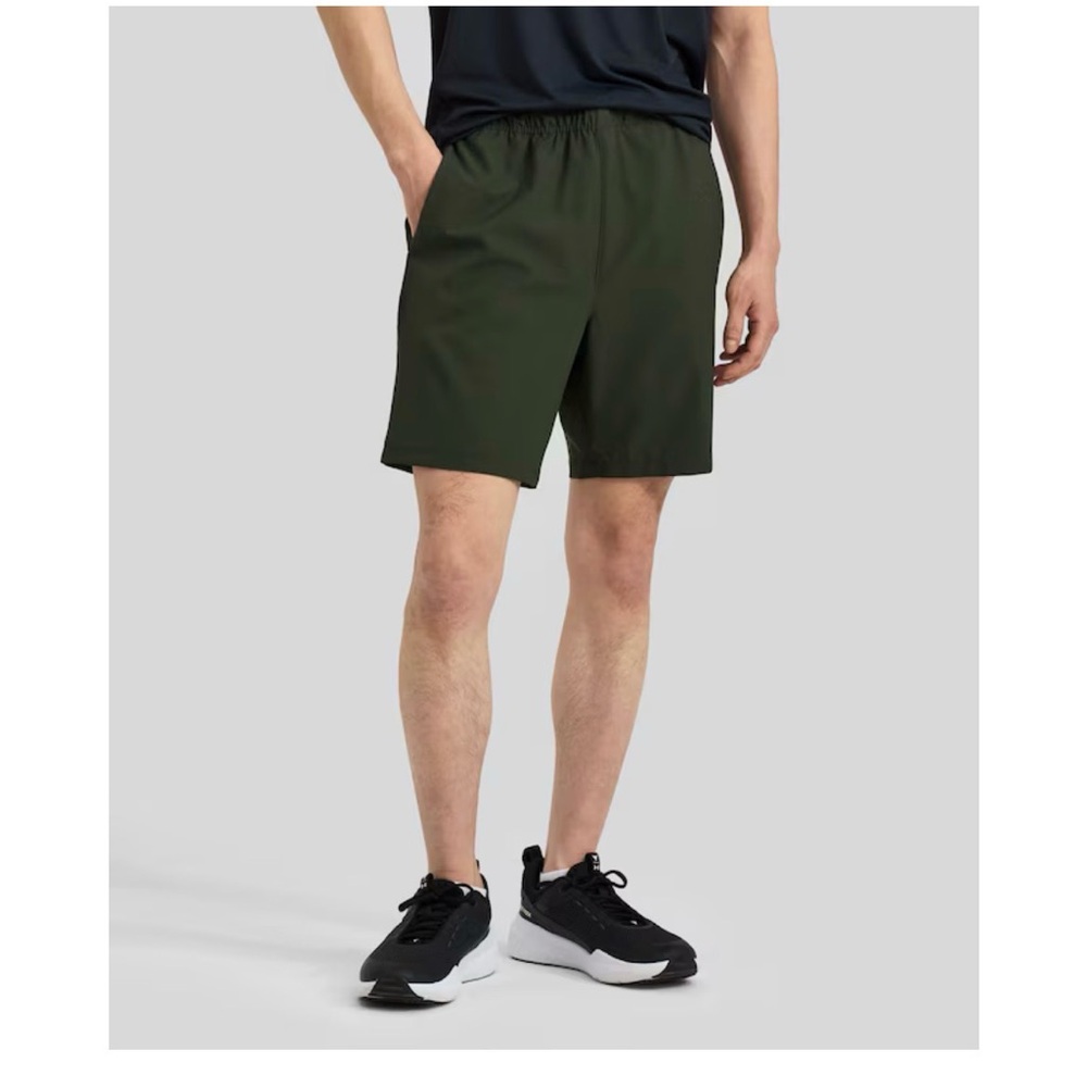 Men's Athletic Shorts - Dark Green Lightweight Performance